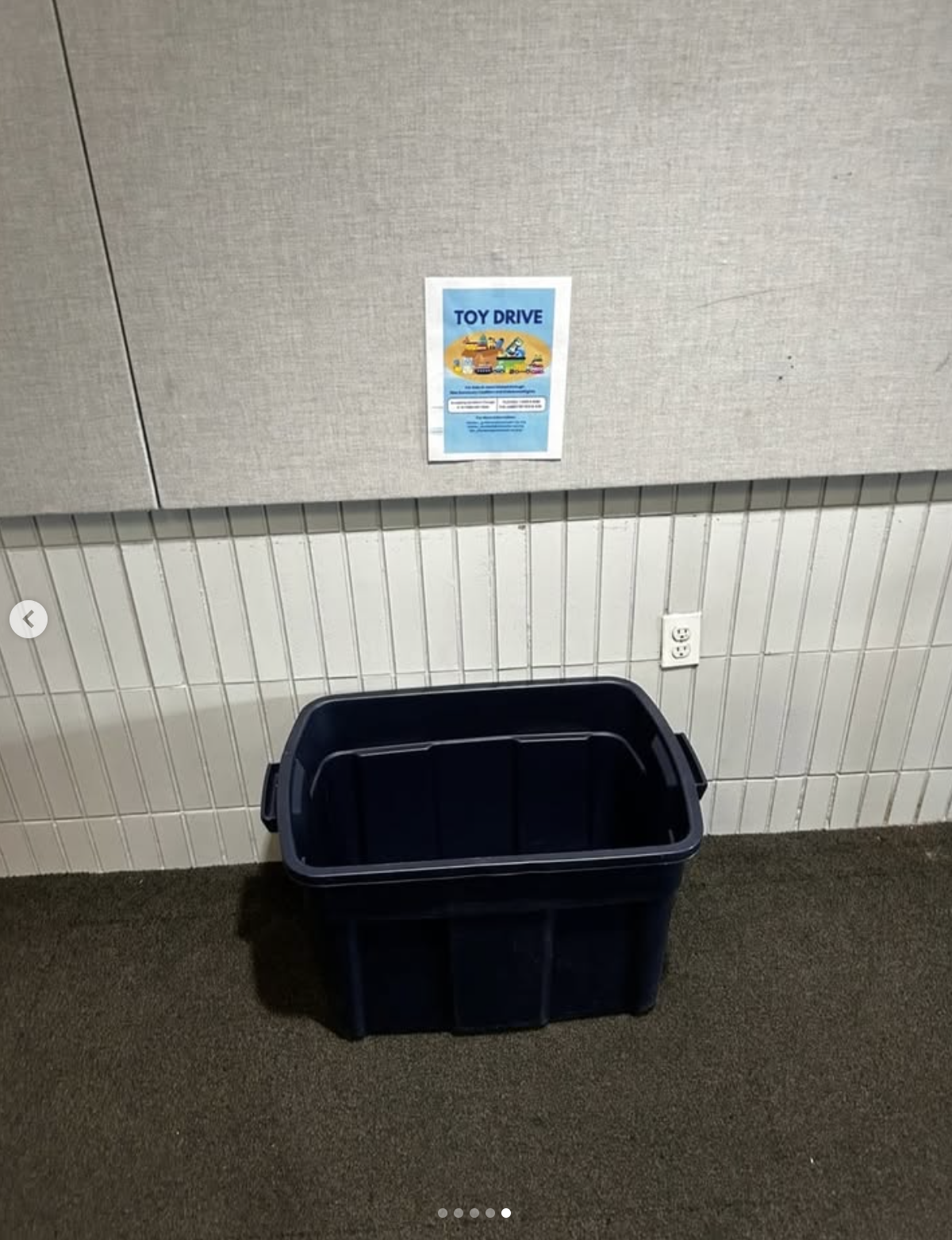 A food, toy, and clothing drive at St. Peter's Church