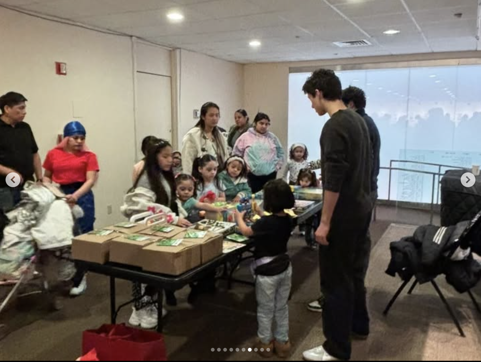 A food, toy, and clothing drive at St. Peter's Church